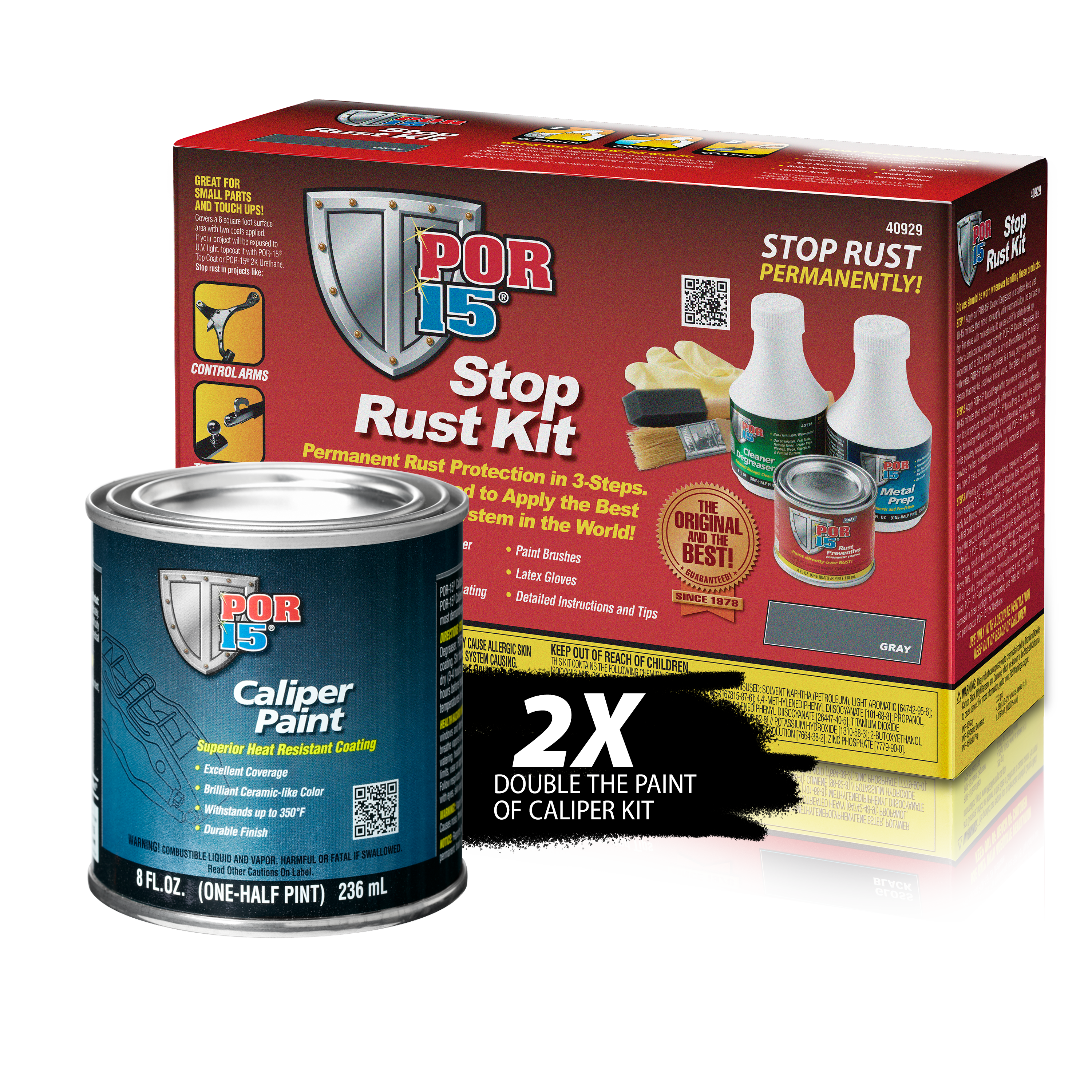 POR-15 Large Caliper Paint Bundle with Rust Protection