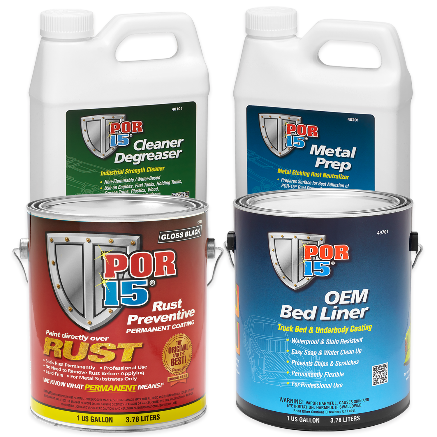POR-15 Metal Truck Bed Liner Bundle - Gallon